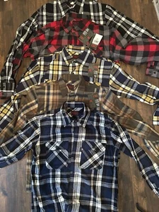 Five Brother Heavy Weight Deluxe Flannel Shirt  Plaid NWT - Picture 1 of 9