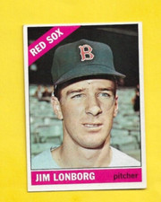 1966 Topps Jim Lonborg #93 Boston Red Sox EX- FREE SHIPPING