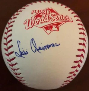 Luis Quinones Autographed Rawlings Official 1990 World Series Baseball VERY RARE - Picture 1 of 1
