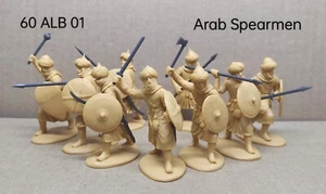 EXPEDITIONARY FORCE 60 ALB 01 WARS OF MIDDLE AGES ARAB SPEARMEN (TAN) - Picture 1 of 7