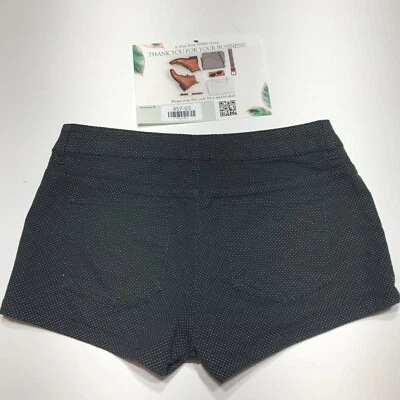 Pantalones Cortos H&M Mujer Talla 4 Negro Blanco Lunares Cortie 5 Bolsillos Elastizados Foto 1 de 4