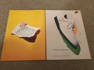 Vintage 1993 NIKE AIR CLASSIC PREMIER Golf Shoes Poster Print Ad 1990s RARE - Picture 1 of 1