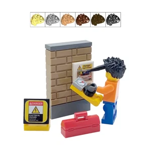 Minifigura de regalo de electricista LEGO® genuina + herramientas y probador Sparky Fathers Day 2 - Imagen 1 de 4