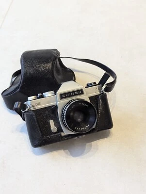 Cámara fotográfica Chinon CS 35 mm + lente y estuche AutoFlex de 50 mm - SLR vintage Foto 1 de 4