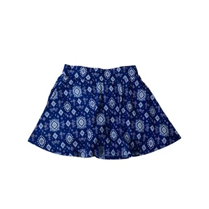 Girl's Size XS Short Skirt Disney Blue and White Mini Tribal Printed - Picture 1 of 5