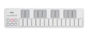 Korg nanoKEY2 Slim-Line USB Keyboard in White - Picture 1 of 6
