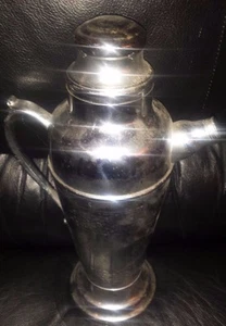 DECO 1930'S METAL PITCHER ORIGINAL BAR DRINK MIXER EXCELLENT SHAPE - Picture 1 of 1