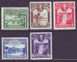 British Guiana 1931 SC 205-209 MH Set Centenary - Picture 1 of 3