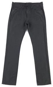 J BRAND JEANS Para Hombre 33 x 34 Calce Ajustado Pierna Recta Recubierto Marrón/Negro Sin Etiquetas - Imagen 1 de 13