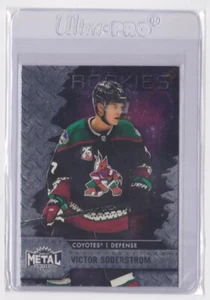 2020-21 SKYBOX METAL UNIVERSE ROOKIES INSERT VICTOR SODERSTROM #119 COYOTES - Picture 1 of 2