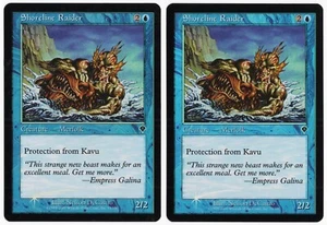 Shoreline Raider x2 2x 2000 Invasion FOIL Blue Common Creature MTG NM AZ1 - Bild 1 von 2