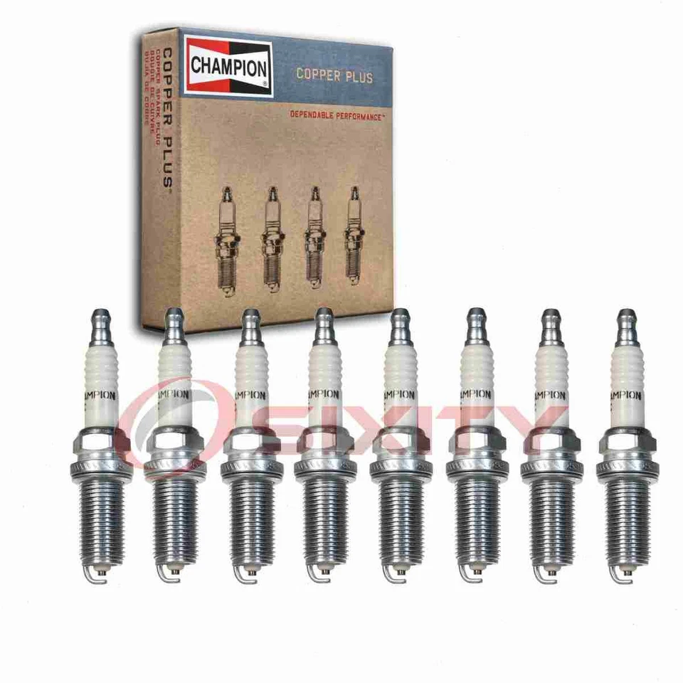 8 pc Champion Copper Plus Spark Plugs for 2004-2006 Nissan Titan 5.6L V8 ri - Image 1 of 4