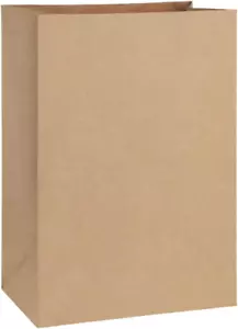 Bagdream Einkaufstüten 12 x 7 x 17 Zoll 100 Stück strapazierfähig Kraftpapier braun Lebensmittelgeschäft - Bild 1 von 7
