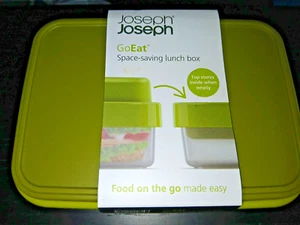 JOSEPH GO EAT SPACE-SAVING LUNCH BOX - 2 IN 1 GREEN LUNCH BOX - Picture 1 of 2