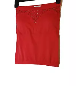 Guess Tube Crop Top Red Color Size M - Picture 1 of 3