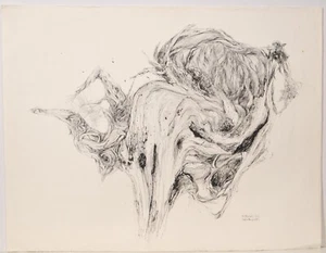Karin Michelis/Elefantengewächs/Mischtechnik Litho + Filzstift/handsigniert/1966 - Bild 1 von 1