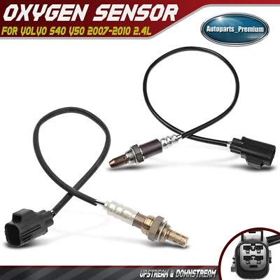 2Pcs Upstream and Downstream O2 Oxygen Sensors for Volvo S40 V50 2007-2010 2.4L - Image 1 of 4