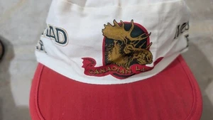 Vintage 1980er Moosehead Canadian Lager Bierhut, elastischer Rücken - Bild 1 von 5