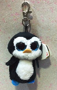 TY BEANIE BOOS CLIPS SCHLÜSSELRING WATSCHELN PINGUIN PINGUIN T36505 - Bild 1 von 1