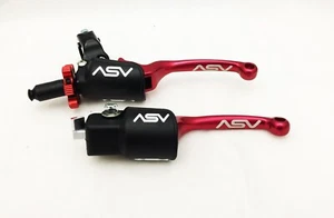 ASV F3 Front Brake Pro Pack Clutch Perch Levers Red Yamaha YFZ450R Raptor 700 - Picture 1 of 3