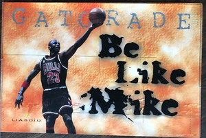 1998 Gatorade Michael Jordan "Be Like Mike" Book Cover/Poster 22 x 14.5 inches - Picture 1 of 1