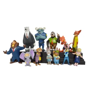 12PCS Zootopia Judy Hopps Nick Wilde Action Figure Cake Topper Decorat Model Toy - Picture 1 of 6