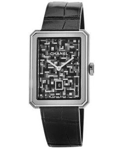 Nuevo reloj para mujer Chanel Boy-Friend edición limitada esfera gris tweed H6128 - Imagen 1 de 3