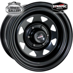 Dynamic Steel Sunraysia Black 16x7 6/139.7 ET+-11 Black Set of Wheels - Picture 1 of 1