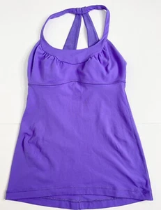 Lululemon Scoop Me Up Tank II Power Purple CAN 4 Aus 8 GUC racerback slight flaw - Picture 1 of 5