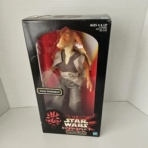 STAR WARS Episodio 1 Jar Jar Binks 12” figurina posabile sigillata in scatola 1998 Hasbro - Foto 1 di 9