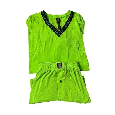 Savage X Fenty I Dare Hue Jersey Shirt & Boxers Unisex/Men's 3XL Kelly Green PJS - Image 1 of 4