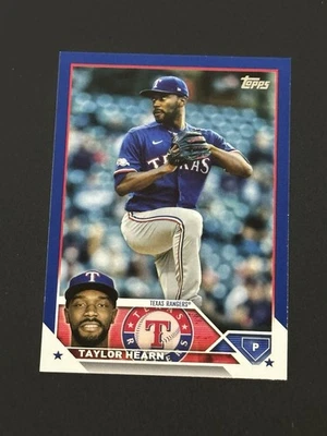 2023 Topps Series 2 Taylor Hearn Royal Blue #354 Texas Rangers (L) - Image 1 of 2