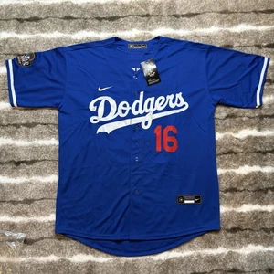 Nike Authentic Los Angeles Dodgers Smith # 16 Blau Trikot Herren Gr: L WS2024 - Bild 1 von 8