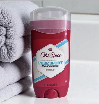 Old Spice Pure Sport Desodorante de Alta Resistencia Transparente Sólido 3 OZ Nuevo Sellado Foto 1 de 3