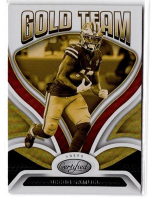 2022 Panini Certified Deebo Samuel #GT-20 Gold Team San Francisco 49ers - Image 1 of 2