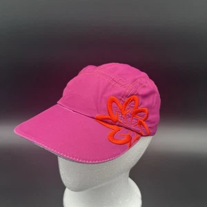 Headsweats bestickt Blume rosa 5 Panel Laufmütze verstellbarer Riemen hinten Kappe - Bild 1 von 9