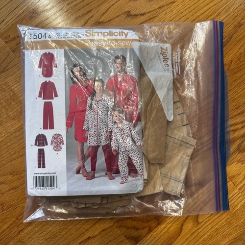 Unisex Adult and Child Simplicity 1504 Sewing Pattern Button Snap ...