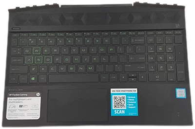 HP Pavilion 15-DK0051WM Palmrest & Keyboard Assembly  - Image 1 of 4