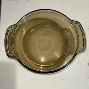 Anchor Hocking Braunglas Ofengeschirr Auflaufform - 1,5 Quart, 8,5 in Vintage USA - Bild 1 von 6
