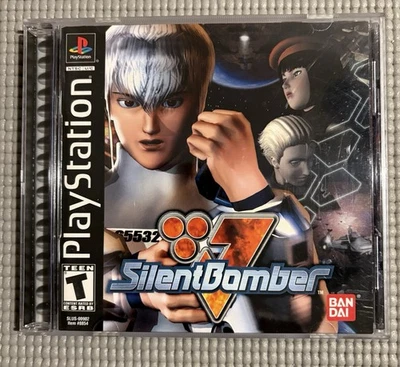 Silent Bomber (Sony PlayStation 1, 2000) Complete Game Disc Case Manual  - Image 1 of 4