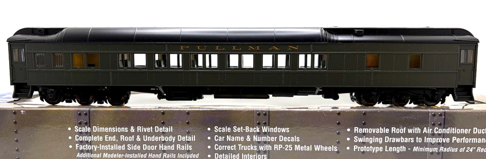 Walthers HO 932-10001 Pullman Heavyweight 12-1 Sleeper RTR C9
