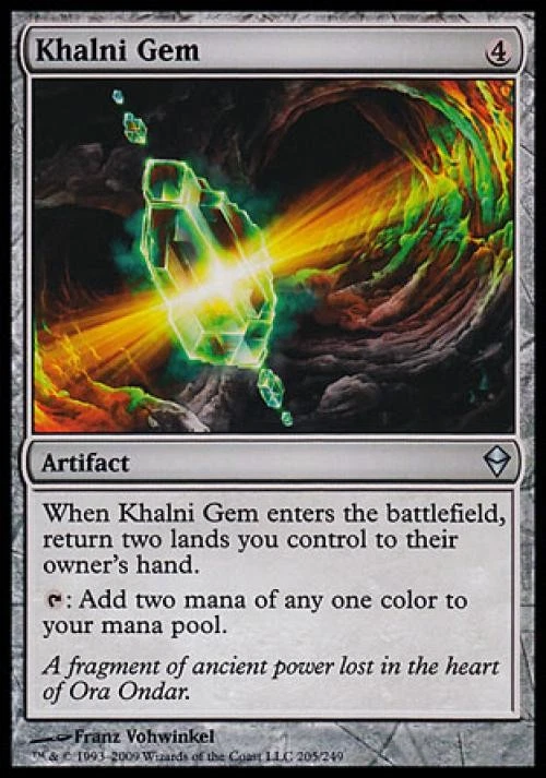 Khalni Gem -Foil Light Play MTG Zendikar - Image 1 of 1