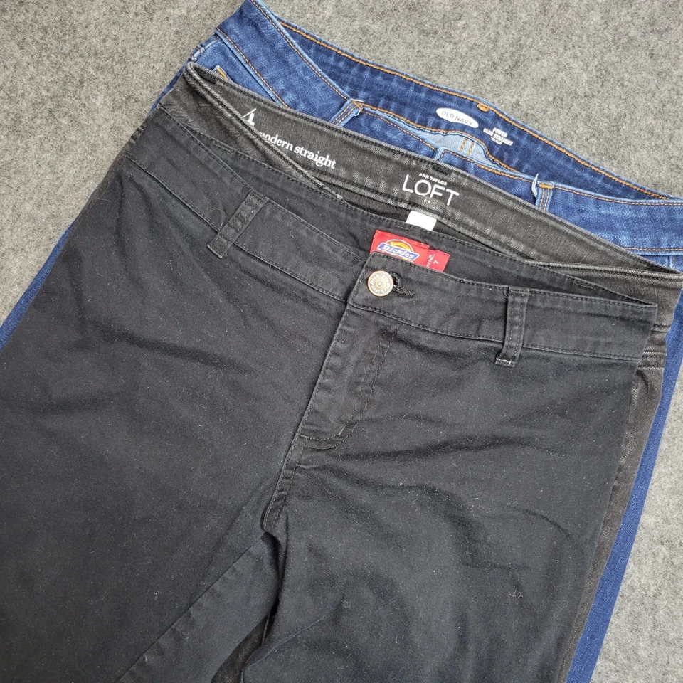 Dickies 牛仔女式 4、7、10 牛仔街头服饰节日直筒混合套装 — 第 1/4 张图片