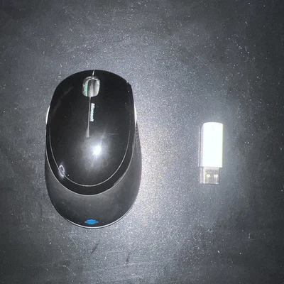 Microsoft Wireless Mouse  5000 1387  Laser 5-Button WITH DONGLE - Image 1 of 3