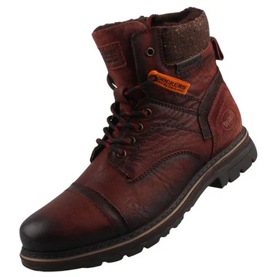 Dockers by Gerli Herren Leder Winterstiefel gefüttert Braun 51GL103-140470 - Bild 1 von 4