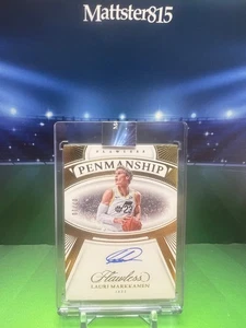 2023-24 Flawless Penmanship Gold Lauri Markkanen Jazz AUTO 7/10 - Picture 1 of 3