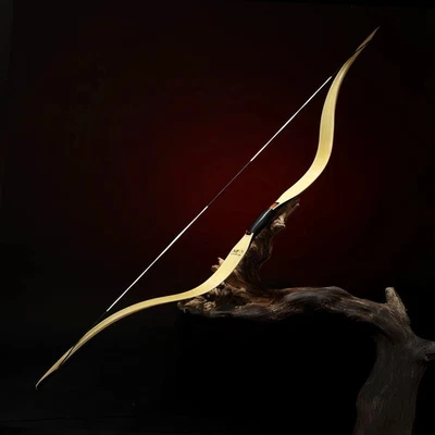 AF Archery 65"ZhuRan Bamboo Handmade Laminated Traditional Recurve Bow Long Bow - Image 1 of 4