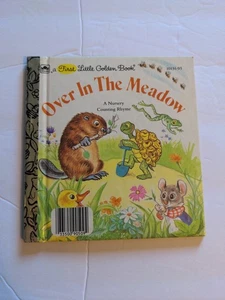 Over In The Meadow Lilian Obligado 1983 First Edition Golden Book - Imagen 1 de 7