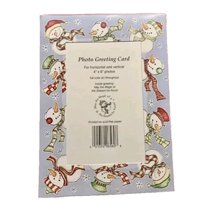 10 tarjetas fotográficas de felicitación de muñeco de nieve arte Arthur Thompson magia de la temporada navideña - Imagen 1 de 8