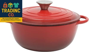 Addlestone 2.65 Quart round Enamel Cast Iron Dutch Oven Pot with Lid & Dual Hand - Picture 1 of 8